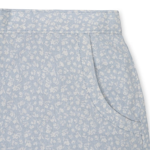 LINEN PULL-UP SHORT