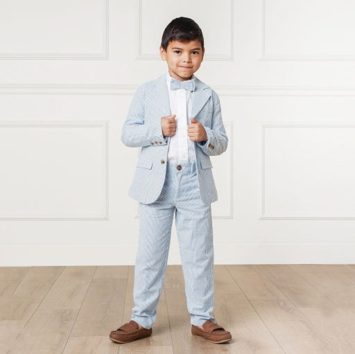 ORGANIC SEERSUCKER SUIT PANT