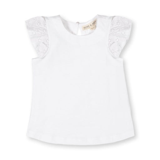 ORGANIC EYELET TOP