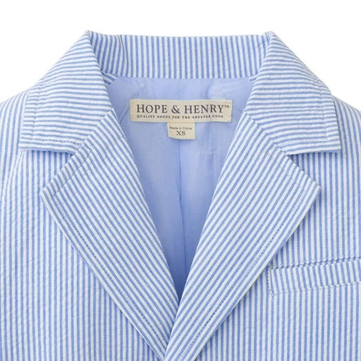 ORGANIC SEERSUCKER SUIT JACKET