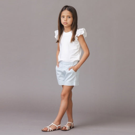 LINEN PULL-UP SHORT