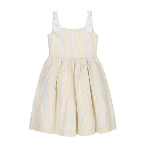 LINEN BOW DRESS
