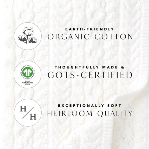 ORGANIC SCALLOP CARDIGAN