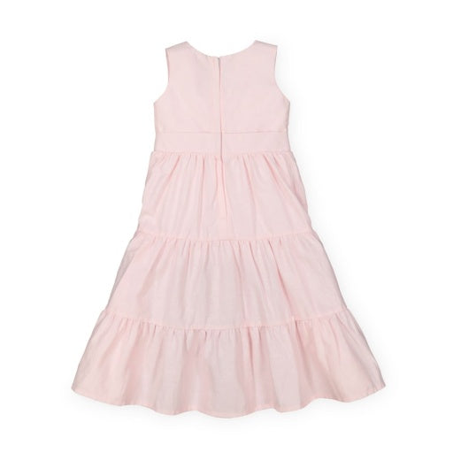 TIERED WRAP DRESS