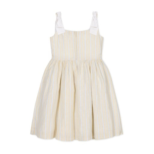 LINEN BOW DRESS