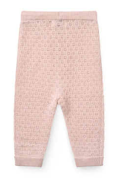 MERINO PTRN BABY LEGGINGS PINK