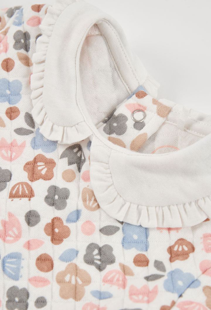 SET KNIT FLORAL FOR BABY