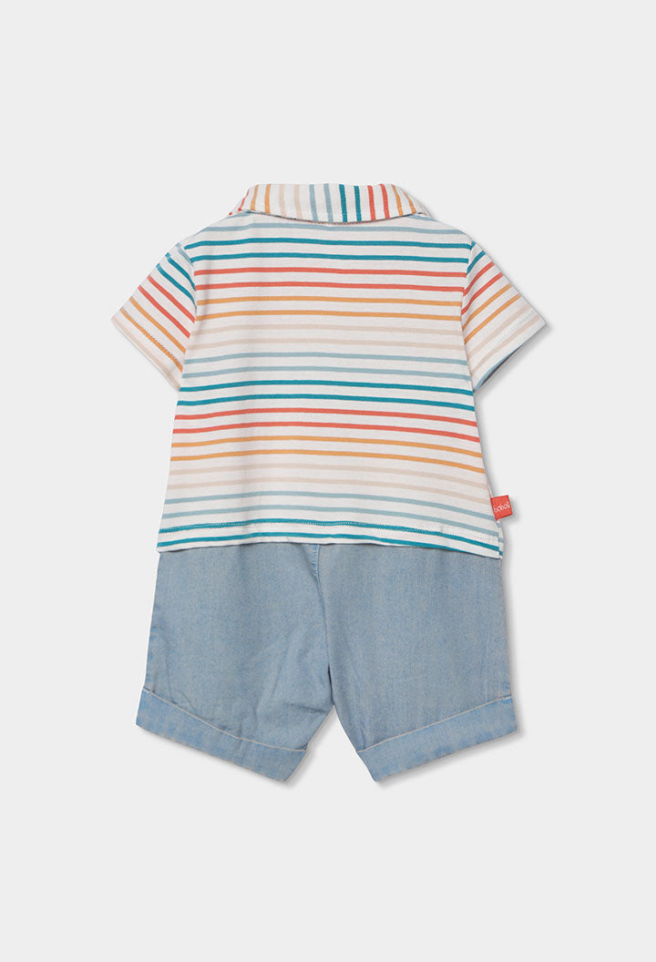 Stripe Knit Play Suit