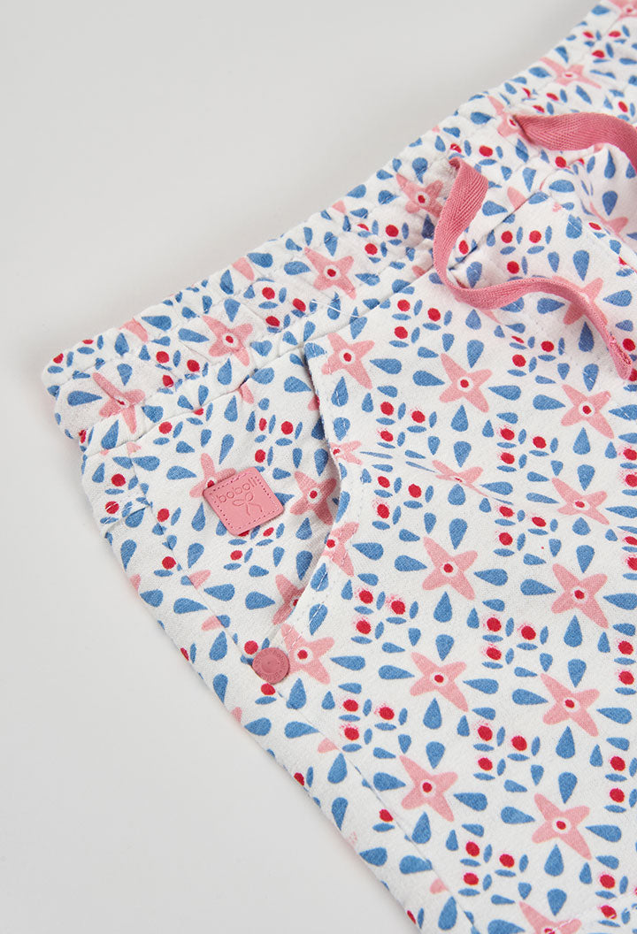 Fleece Printed Shorts