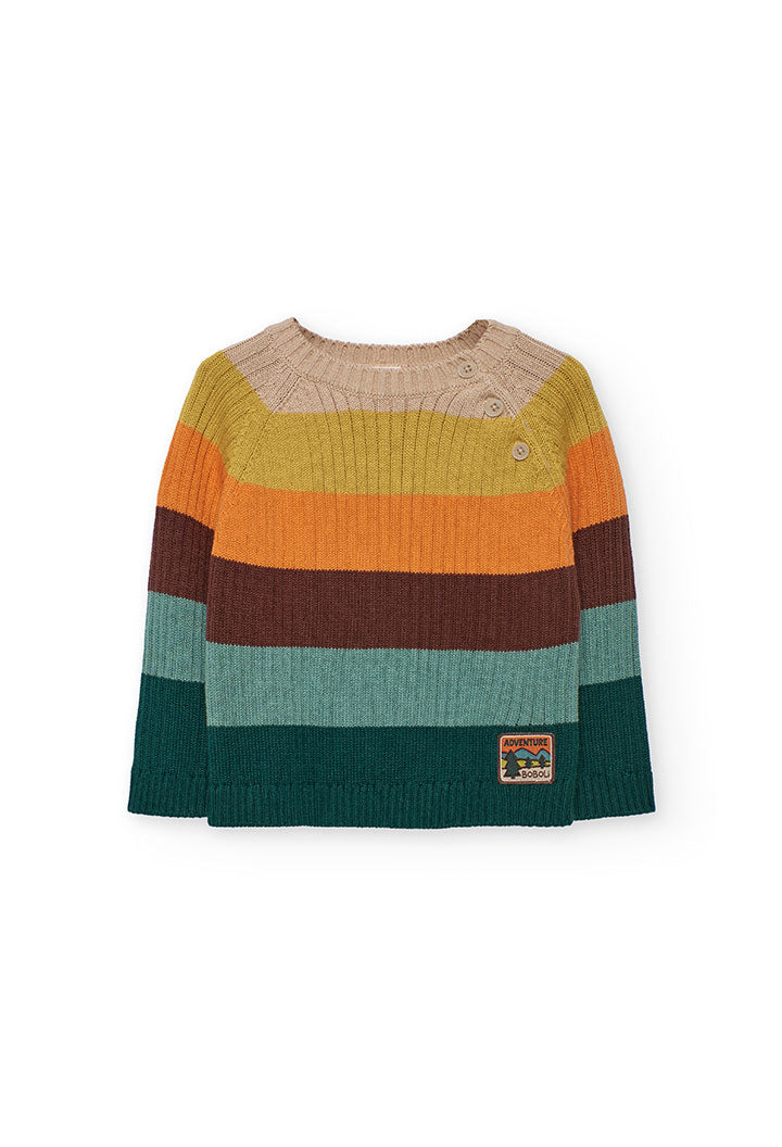 Knitwear pullover for baby boy -BCI