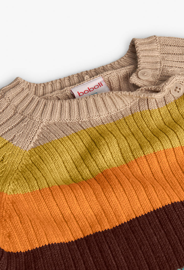 Knitwear pullover for baby boy -BCI
