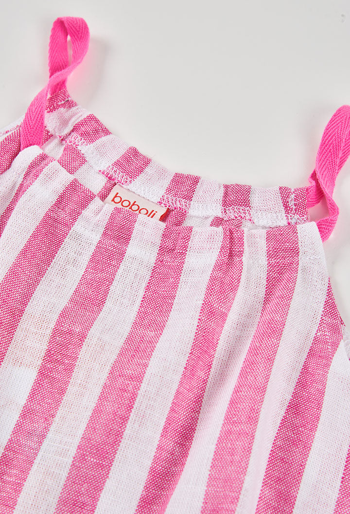 Linen Striped Dress