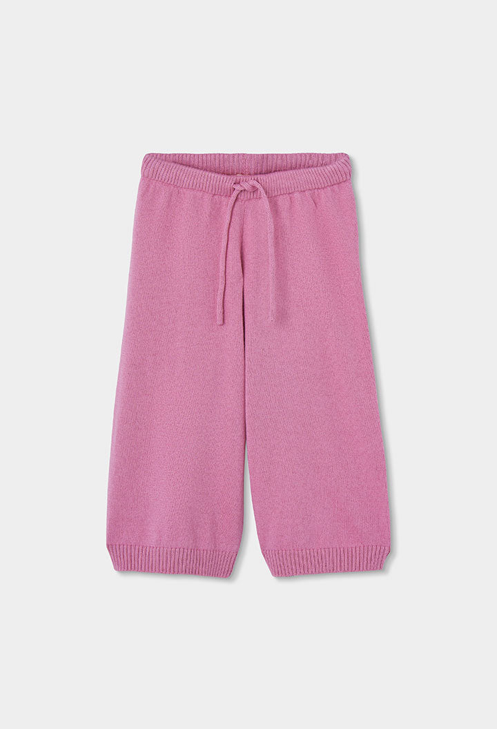 KNITTED ROSE PANTS