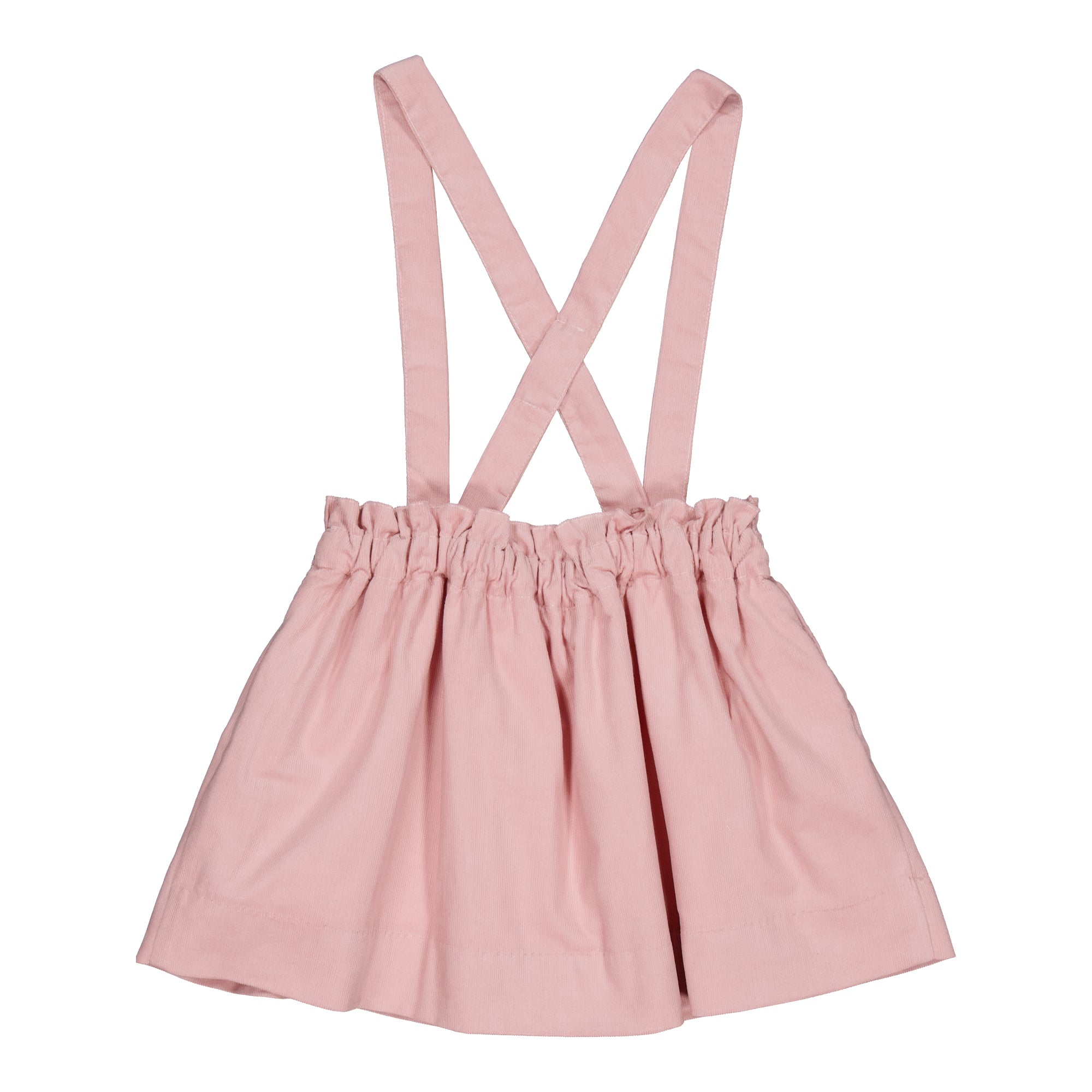 Louise, smocked skirt, in Pink Corduroy