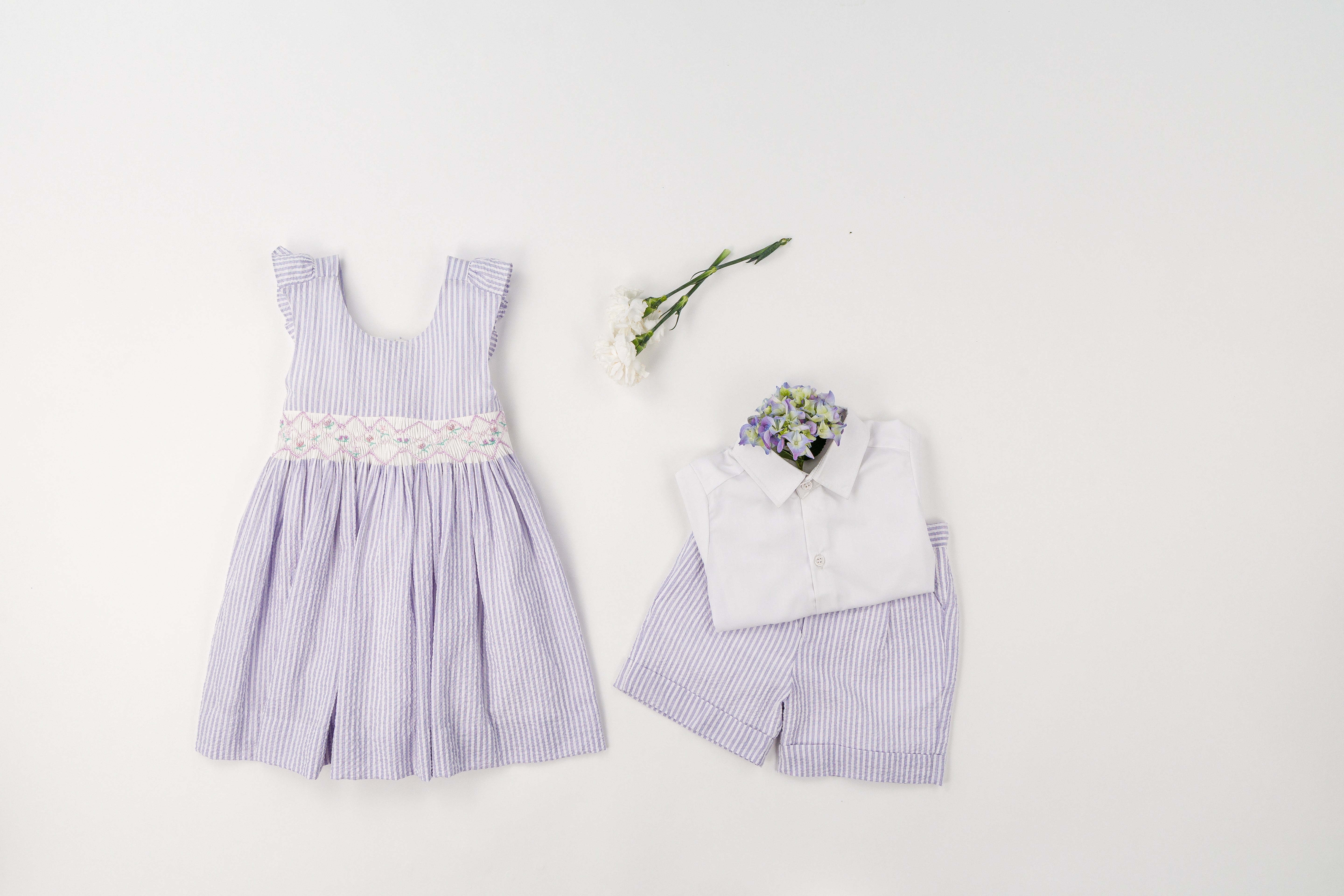 Bégonia Smocked Dress Lilac