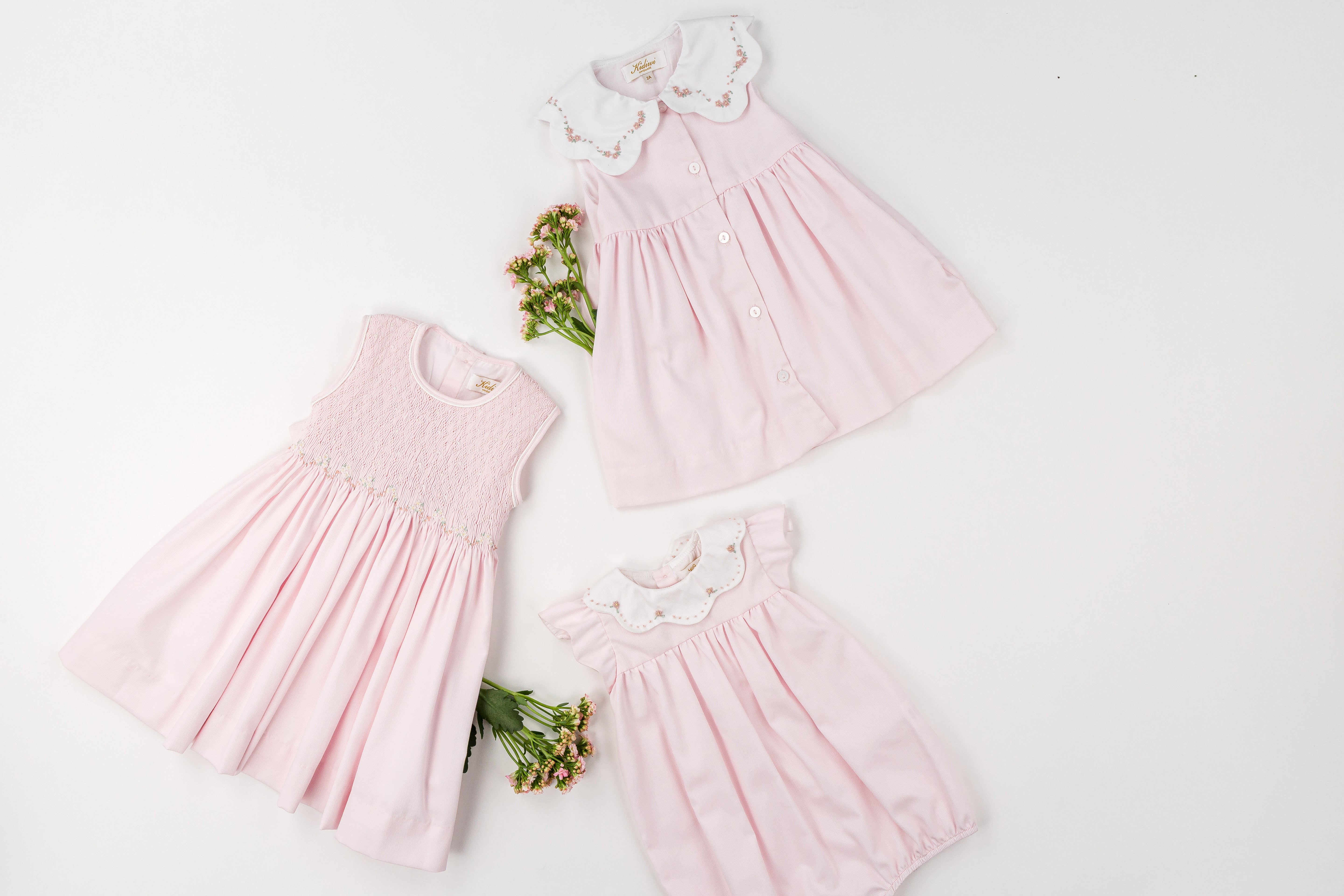 Colette Dress in Pink Piqué