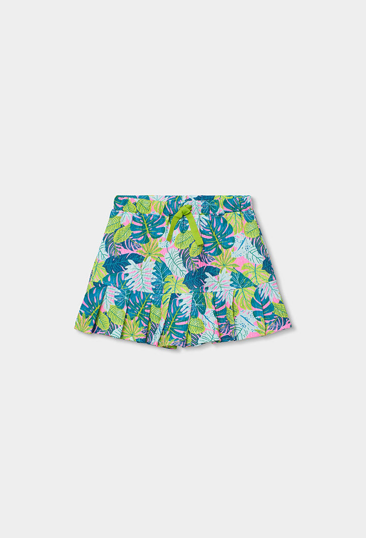 Knit Skirt Printed