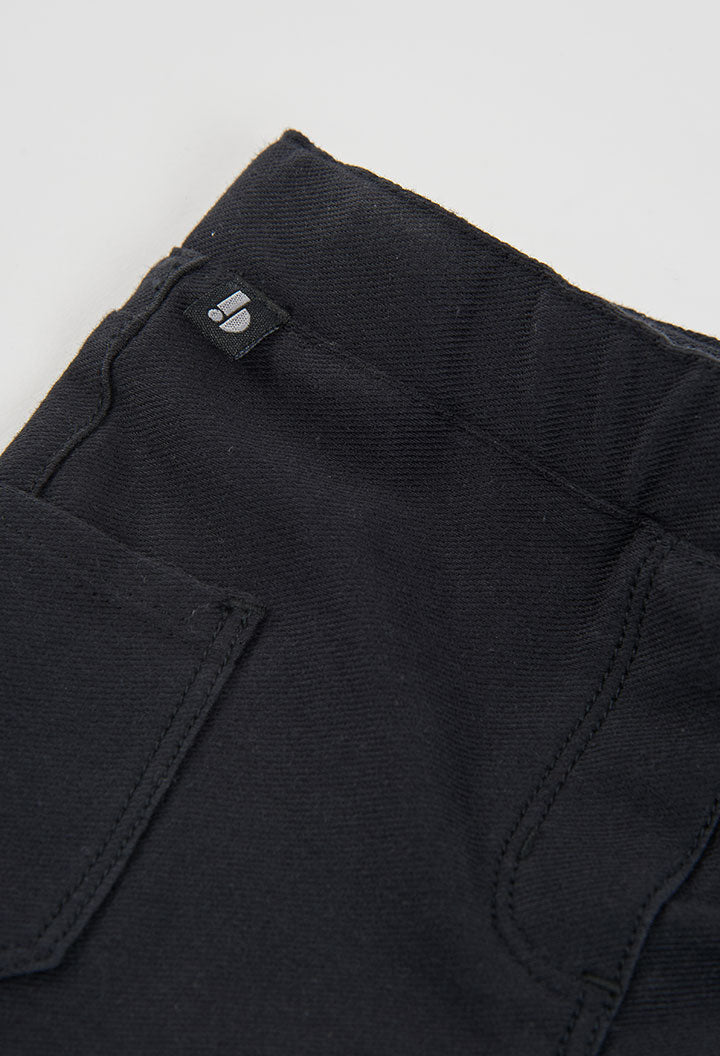 TWILL TROUSERS KNIT TURQ
