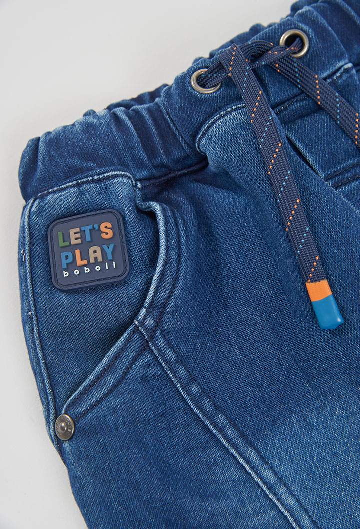 DENIM TROUSERS KNIT FW