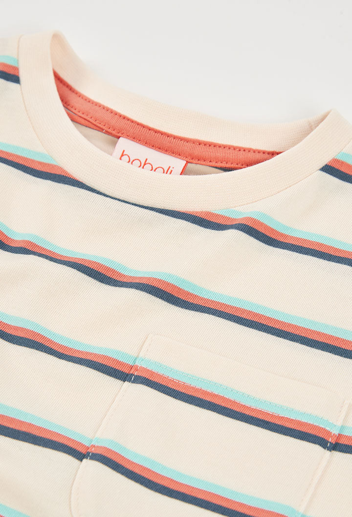 Knit T-Shirt Stripe