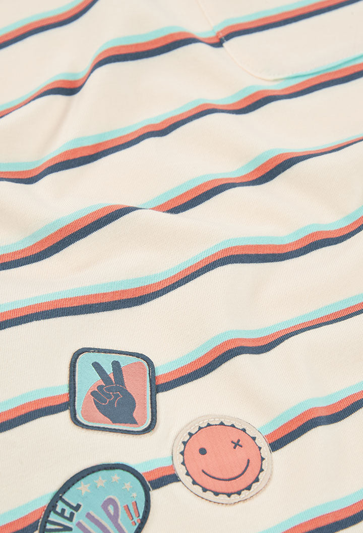 Knit T-Shirt Stripe