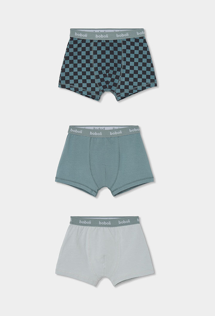 PACK 3 BOXERS CHECKERED
