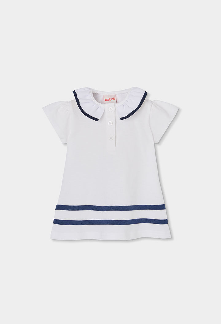 Collar Trim Collar Dress