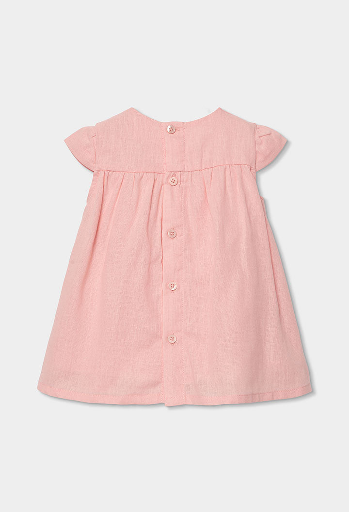 Salmon Linen Dress