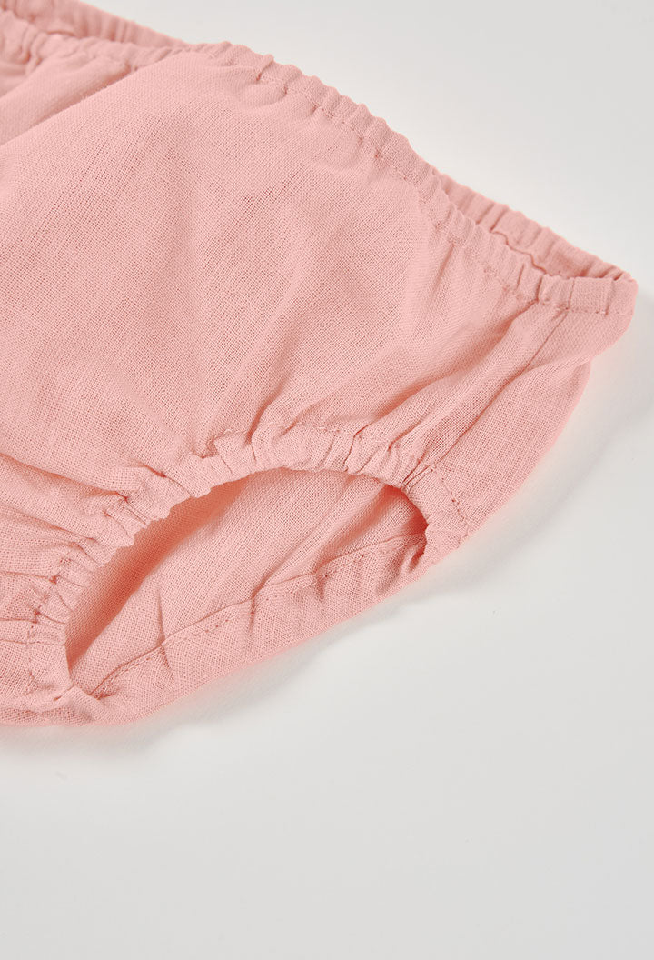 Salmon Linen Dress