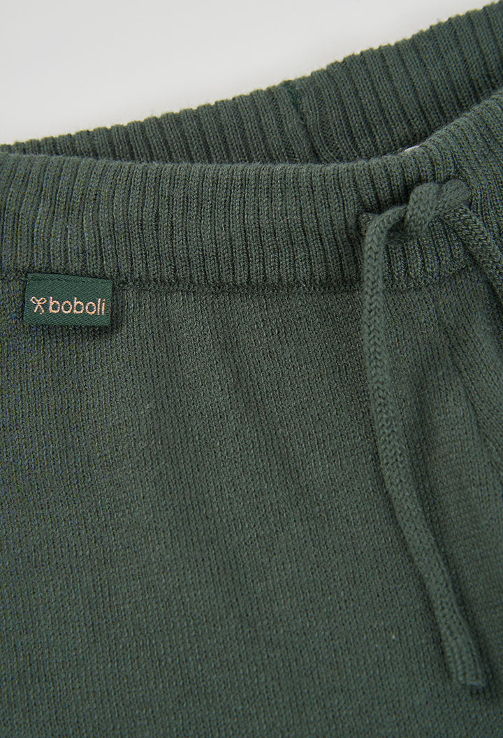 KNIT TROUSERS GRN
