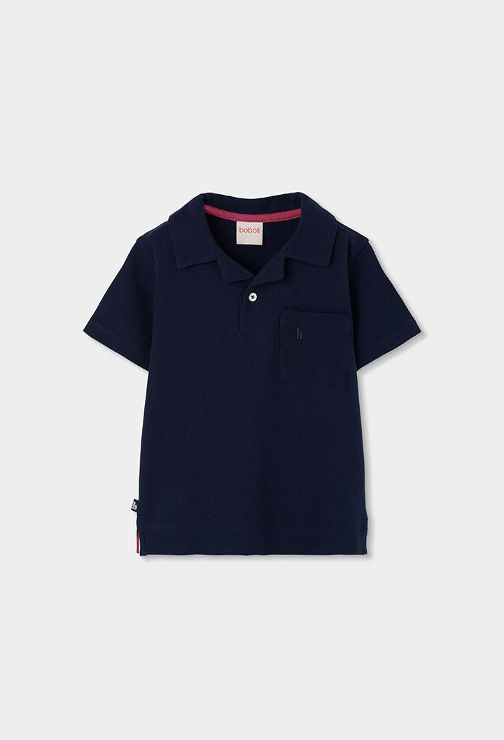 Pique Polo Blue