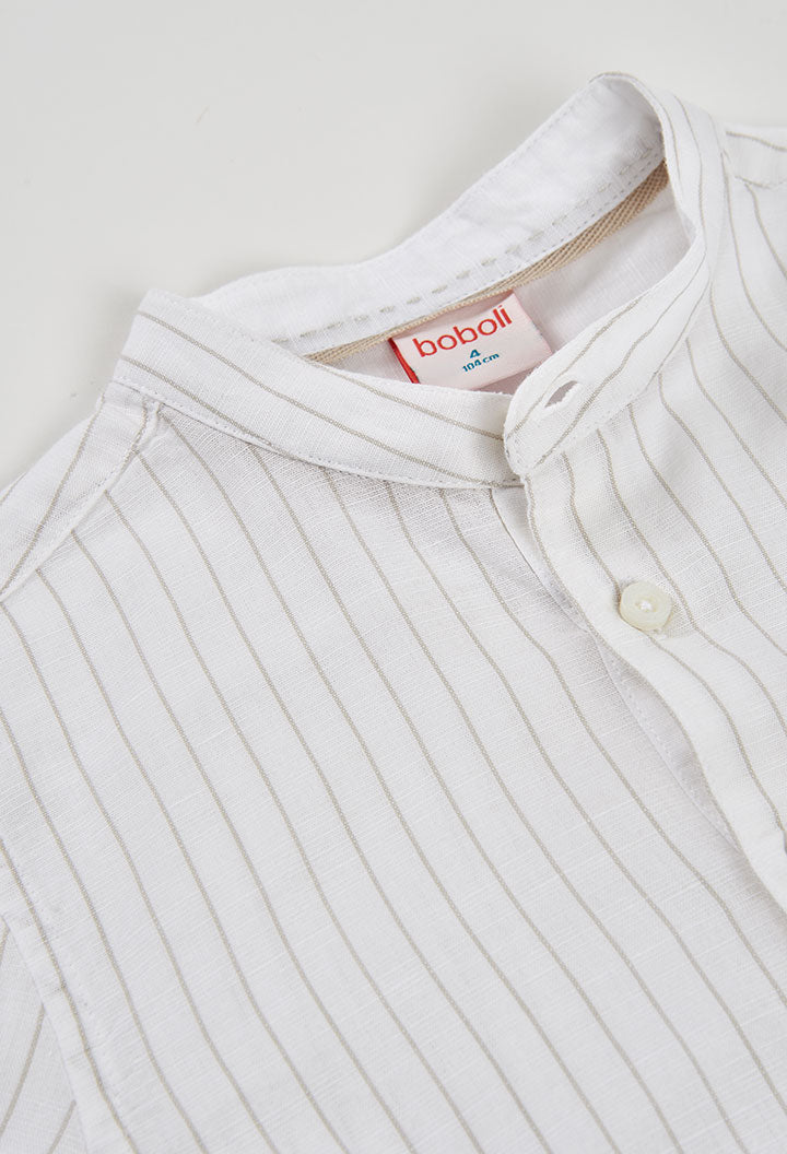 Shirt linen striped