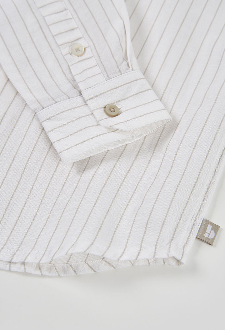 Shirt linen striped