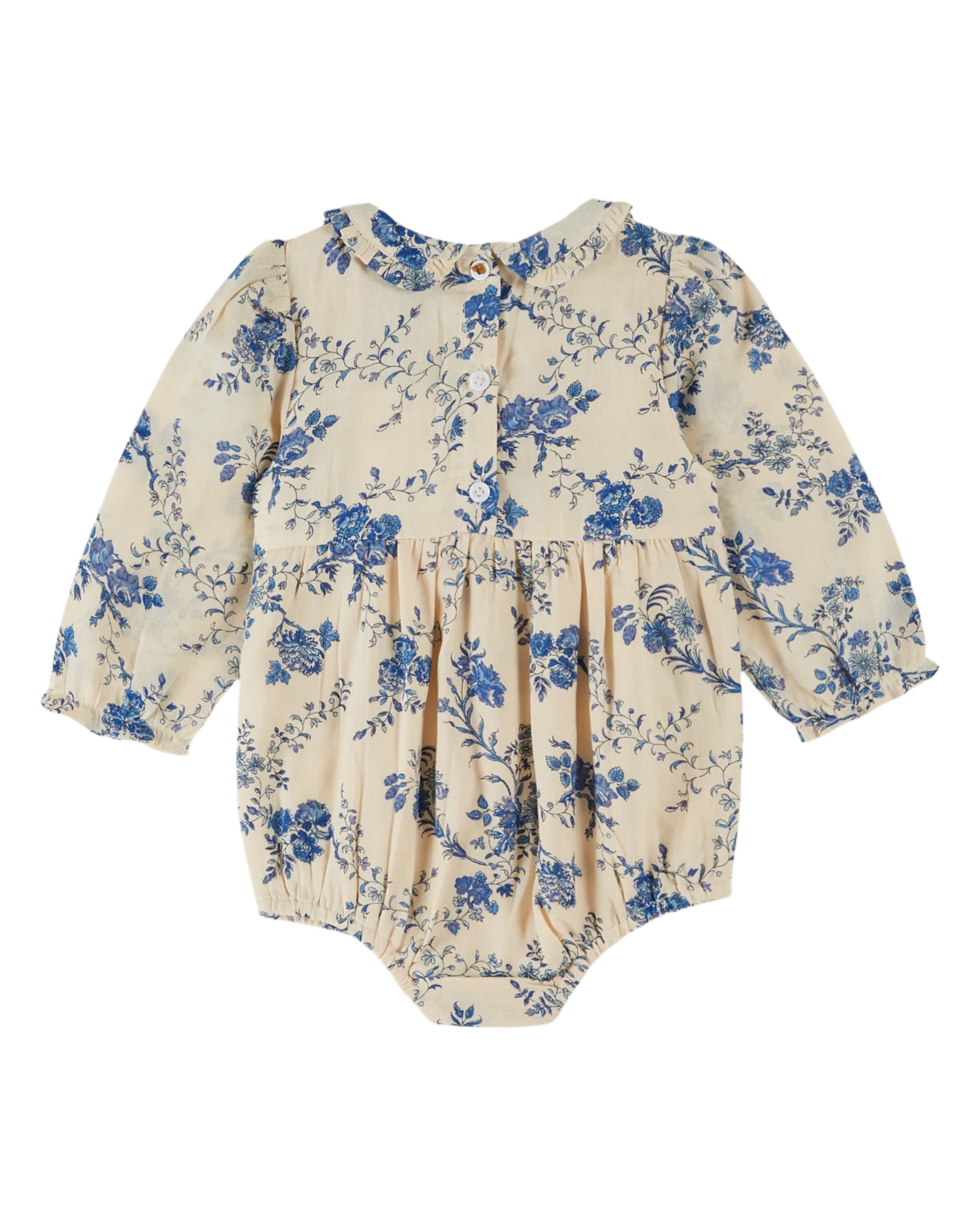 ORCHID SMOCKED BABY ROMPER