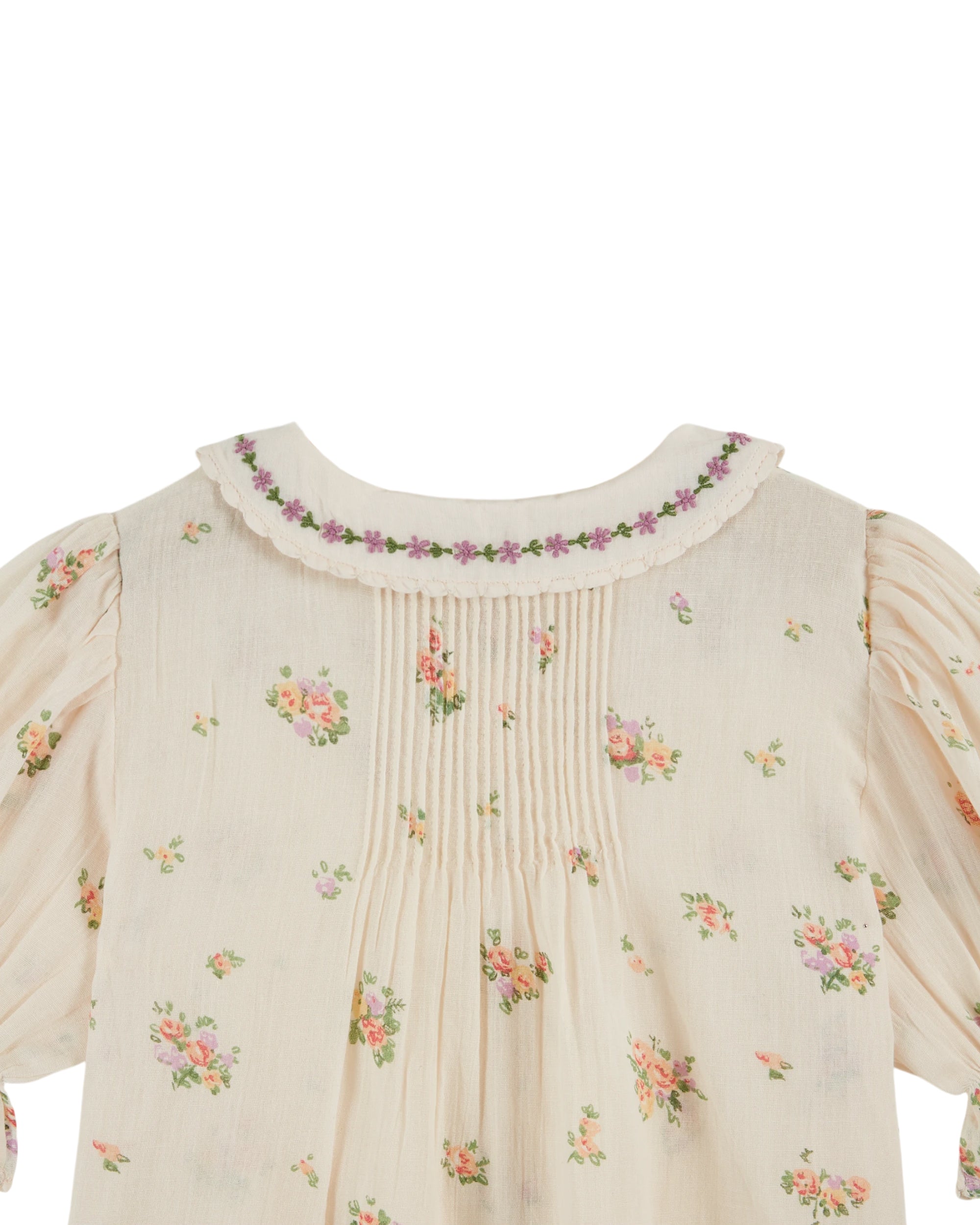 EMBROIDERED PRINTED BLOUSE