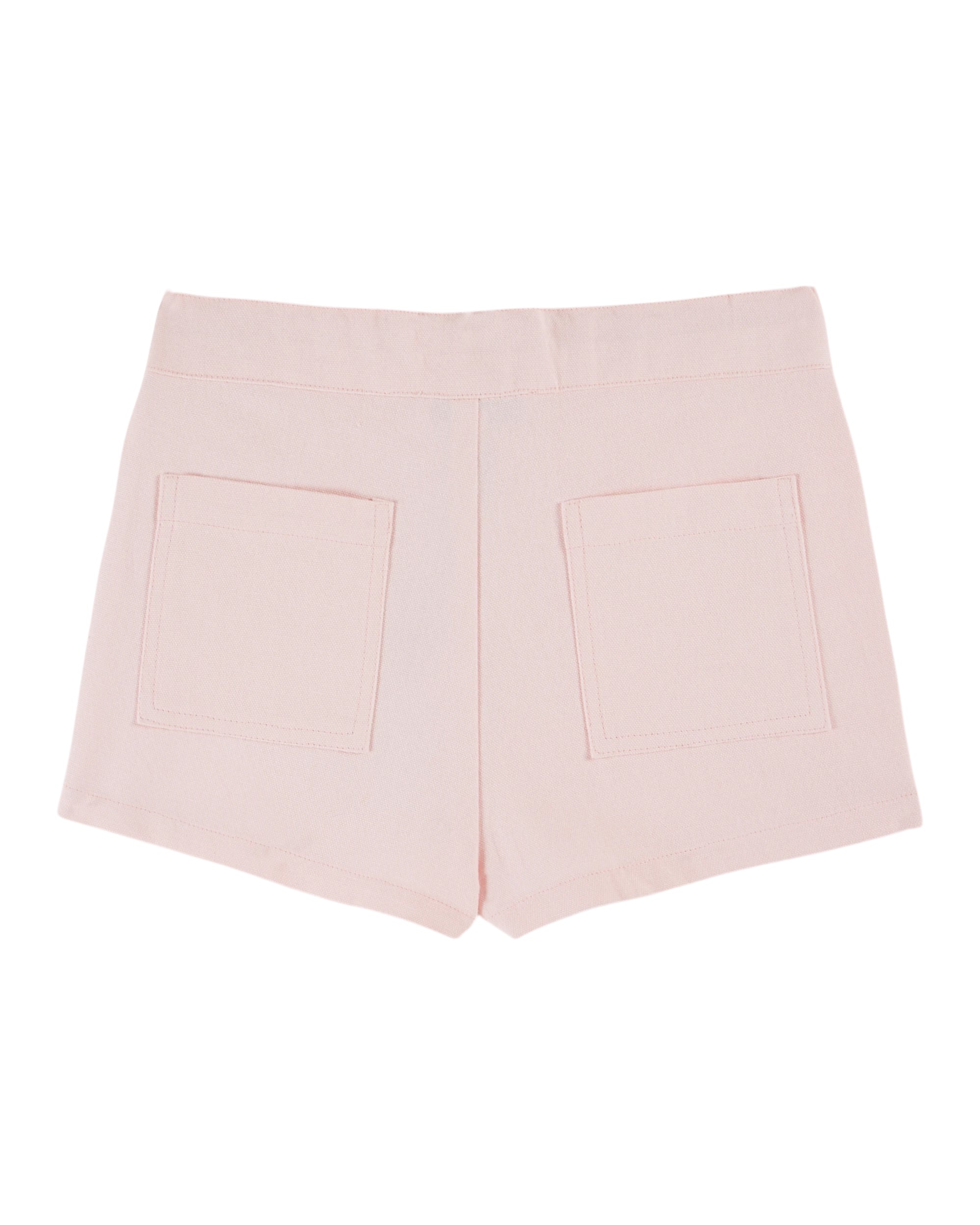 FLOWERS POCKETS CANVAS SHORTS