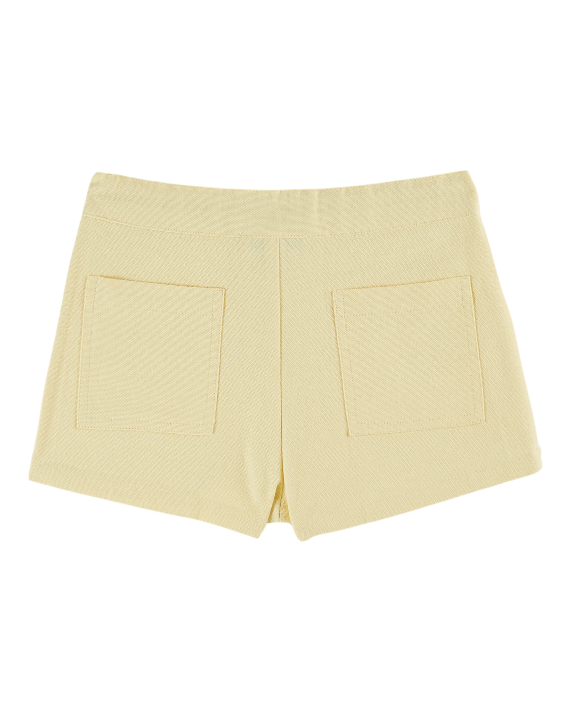 FLOWERS POCKETS CANVAS SHORTS