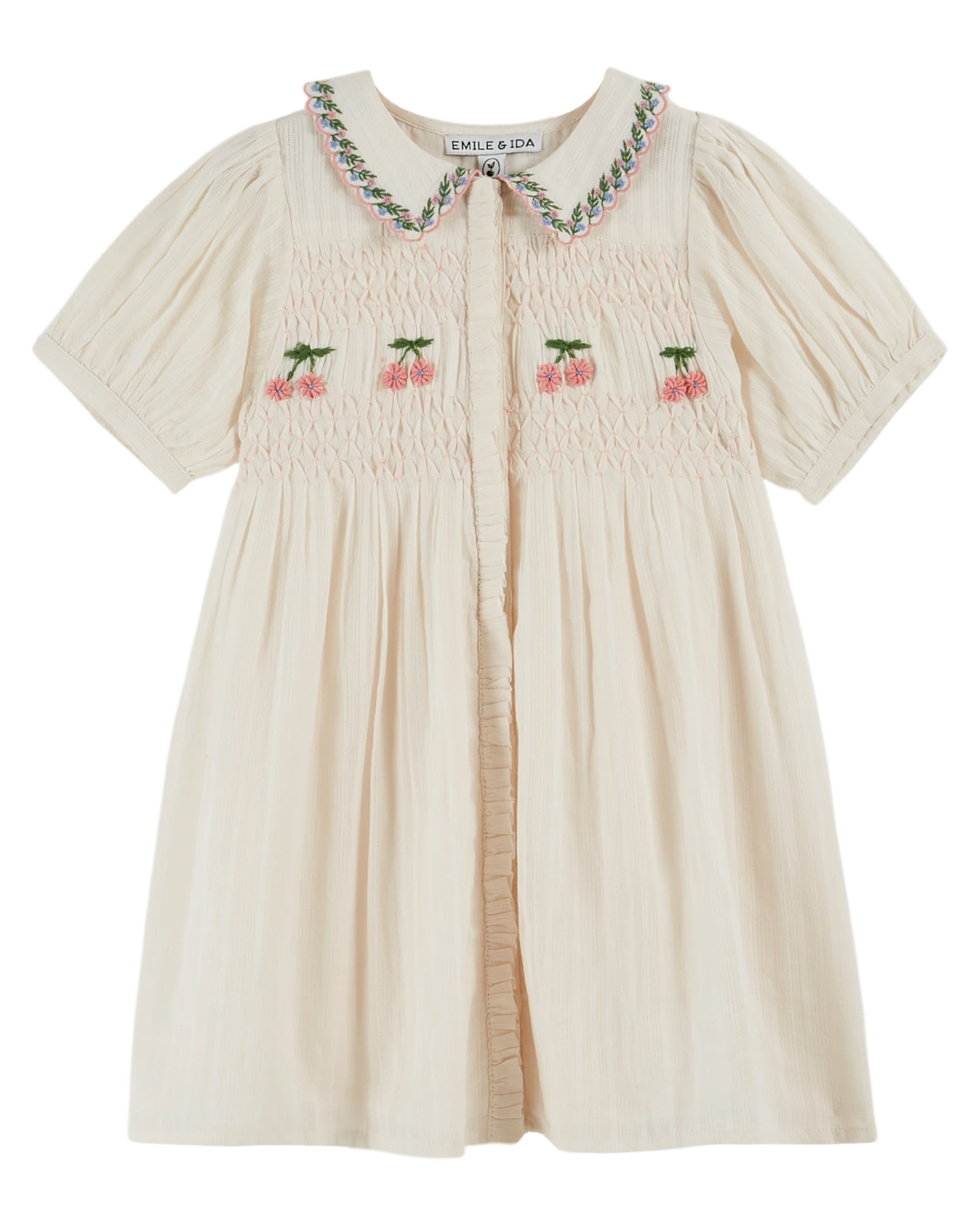 SMOCKED HAND EMBROIDERED DRESS