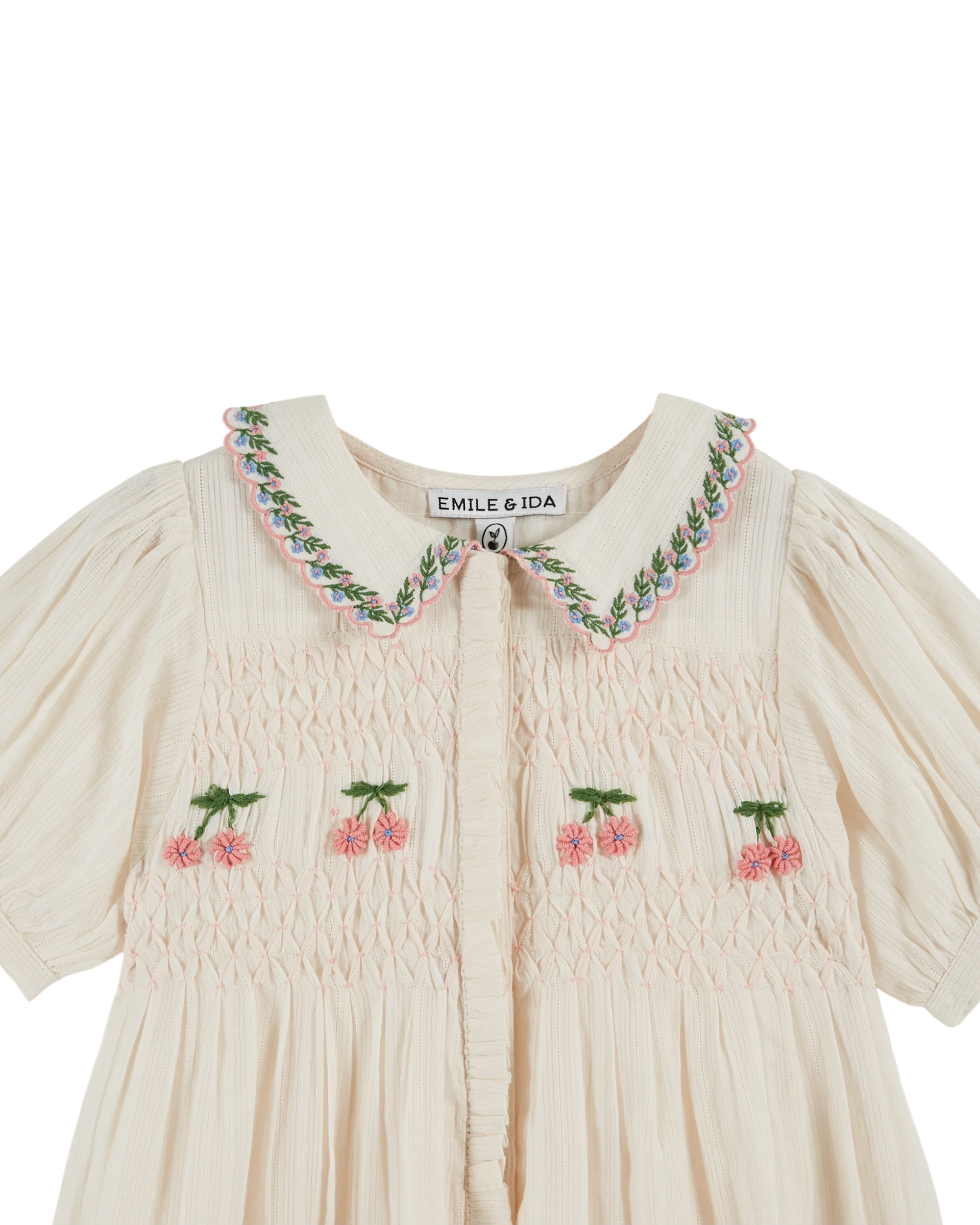 SMOCKED HAND EMBROIDERED DRESS