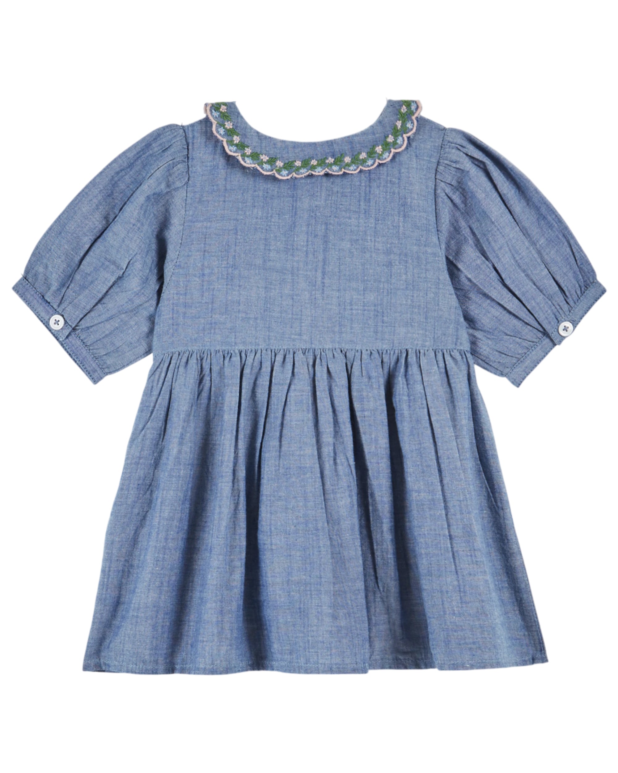SMOCKED HAND EMBROIDERED DRESS