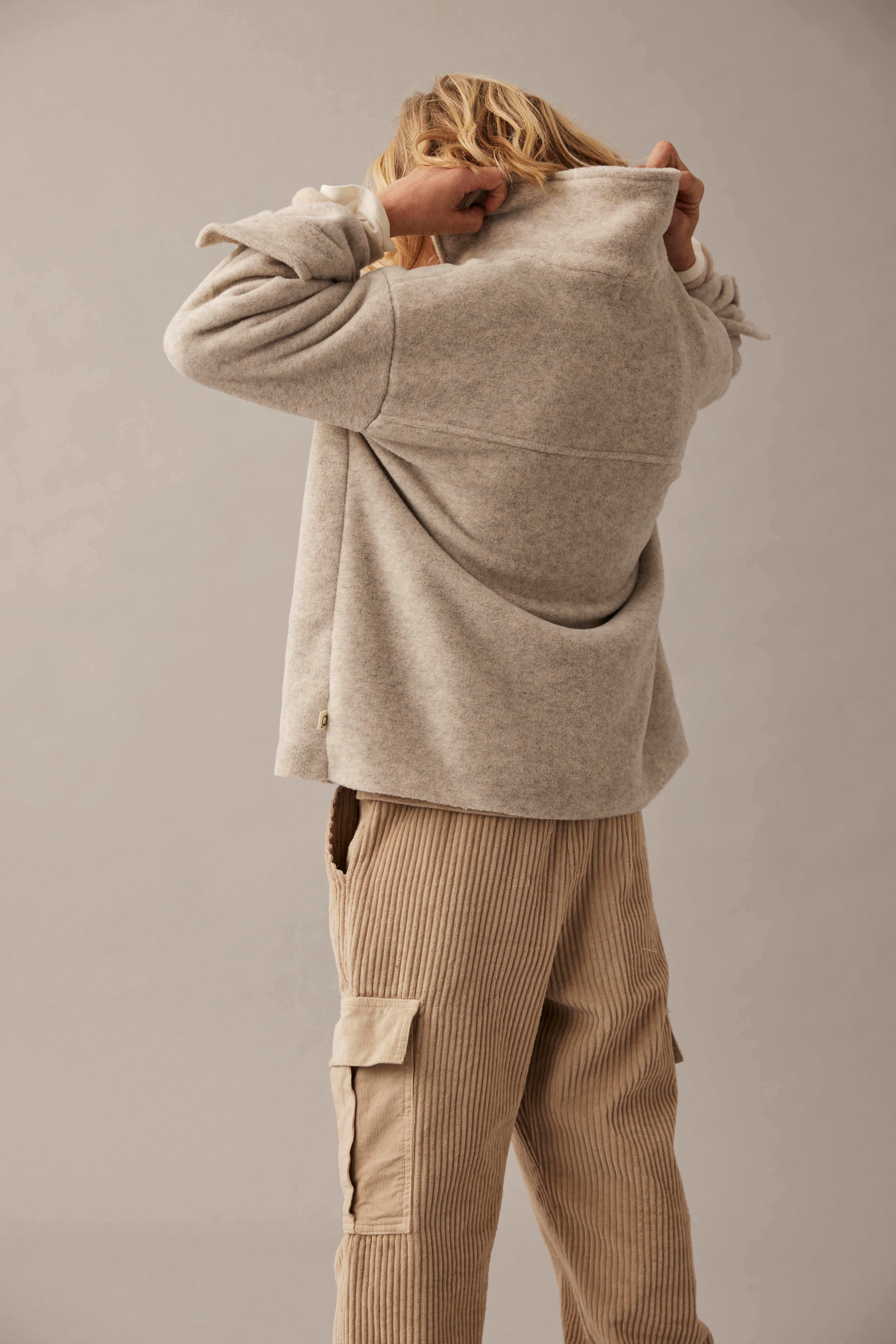 Soft mélange bamboo jacket