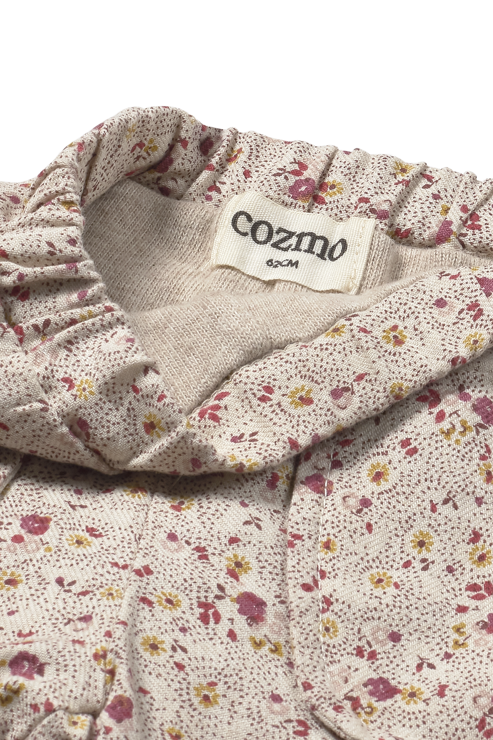 Mélange Floral Flannel Collar Set