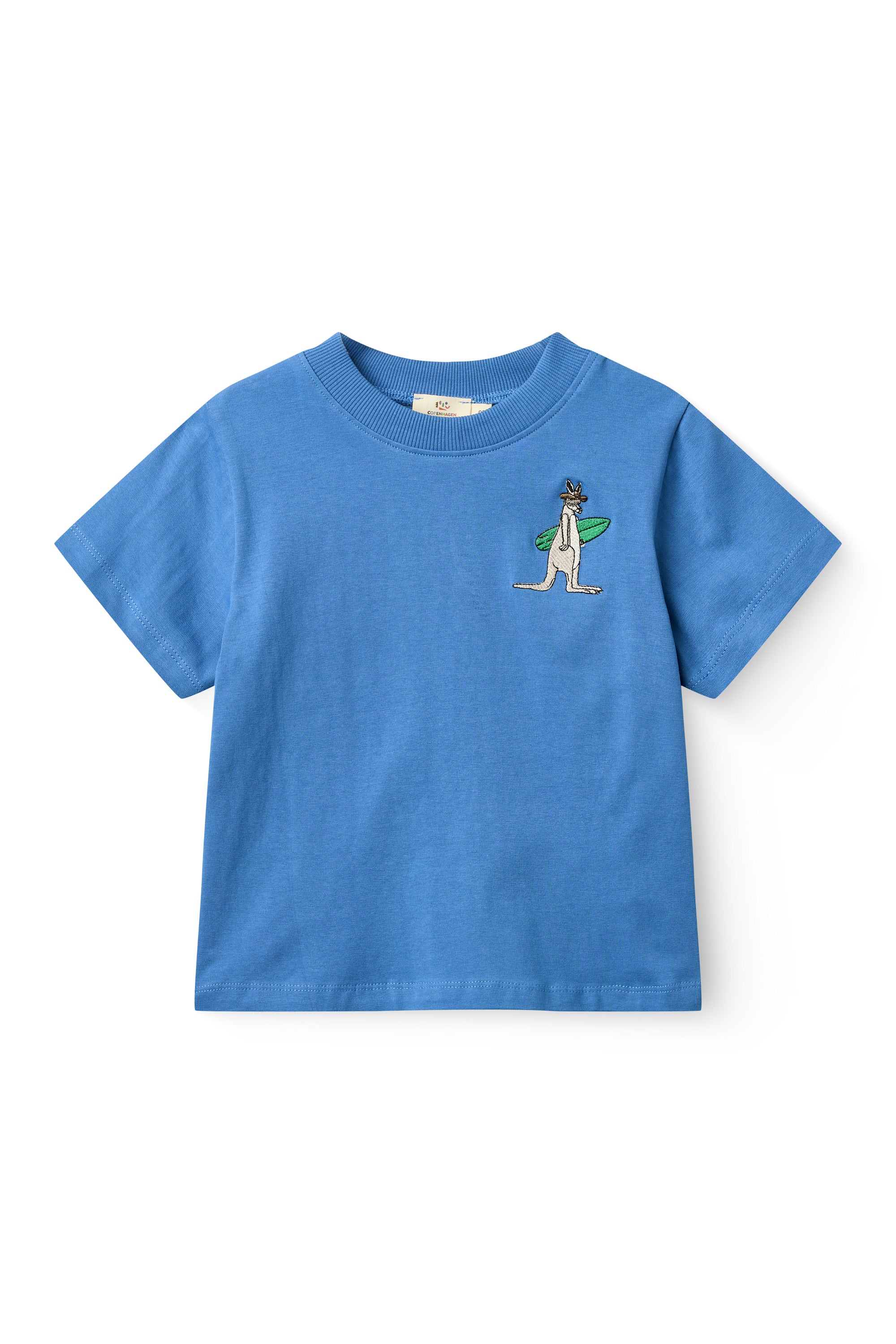 BOYS SS TEE W. KANGAROO EMB.