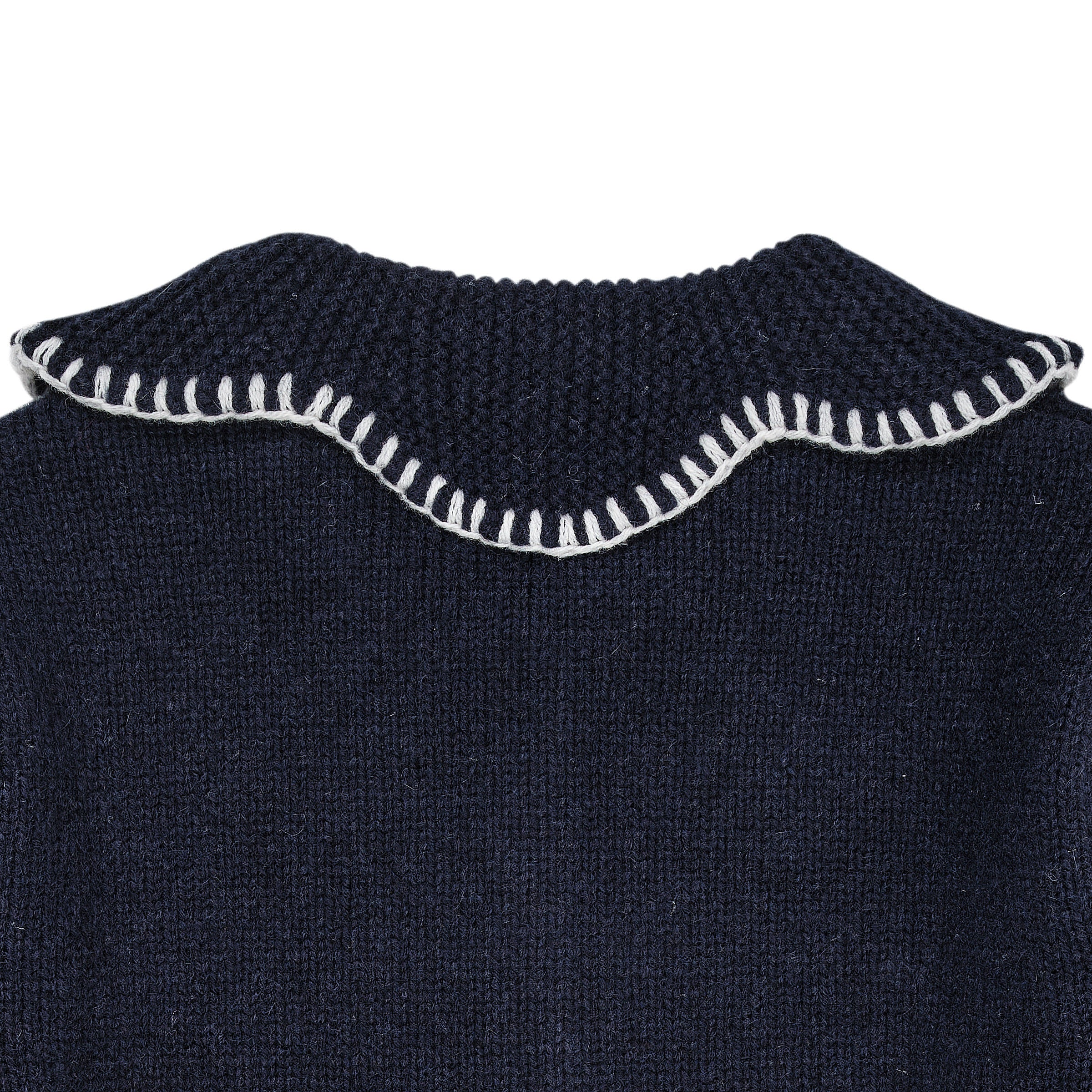 CASHMERE CARDIGAN W. COLLAR