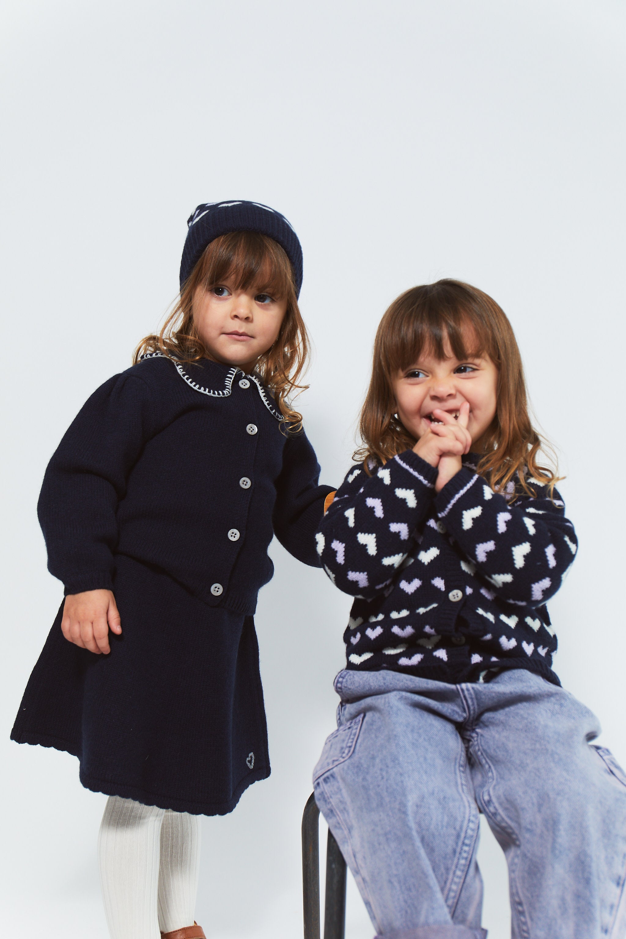 CASHMERE CARDIGAN W. COLLAR