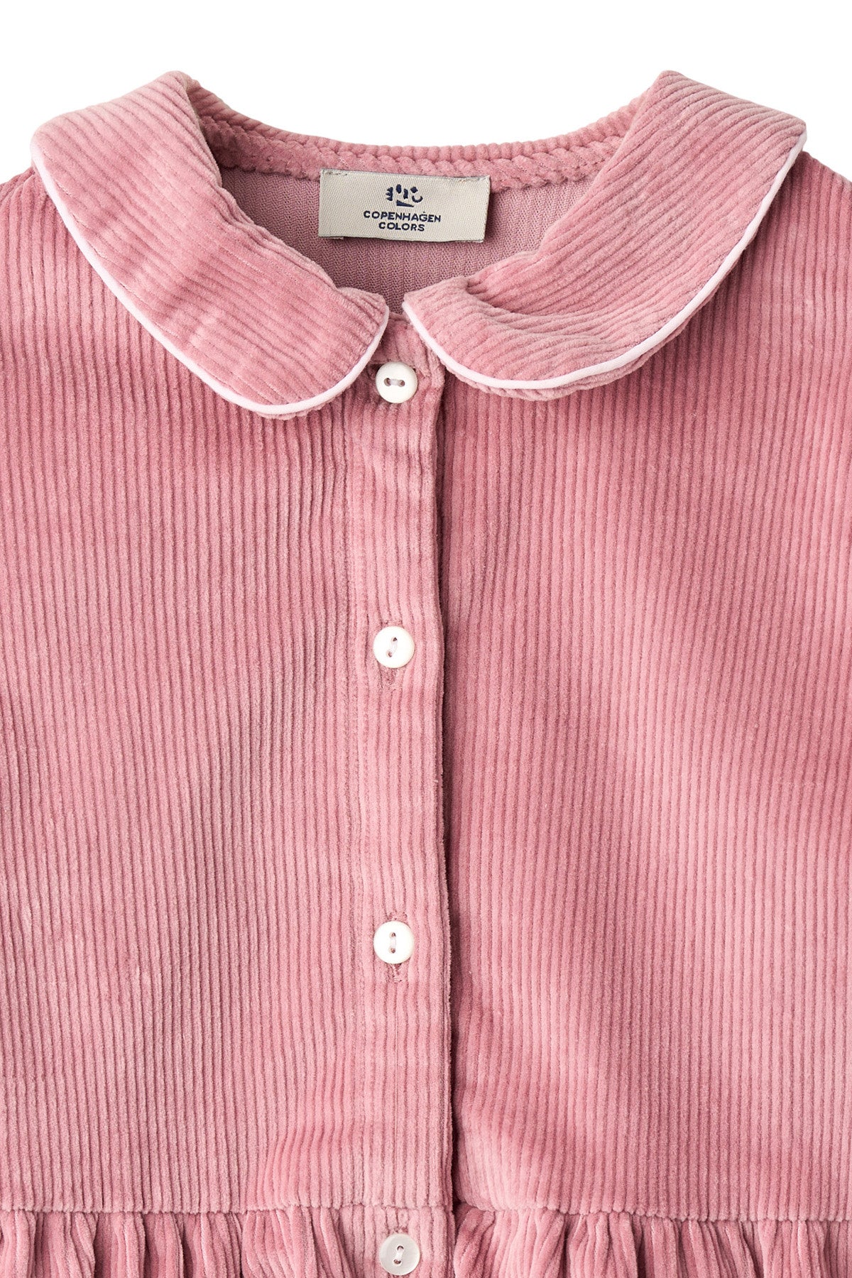 CORDUROY BLOUSE W. EMB.