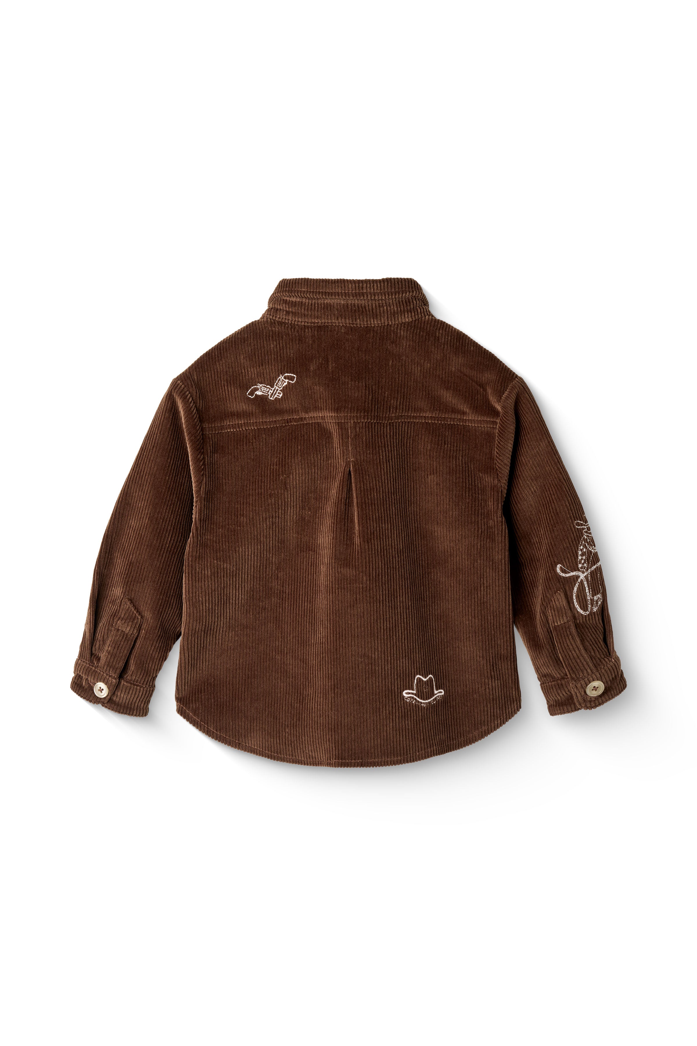 CORDUROY OVERSHIRT W. EMB.