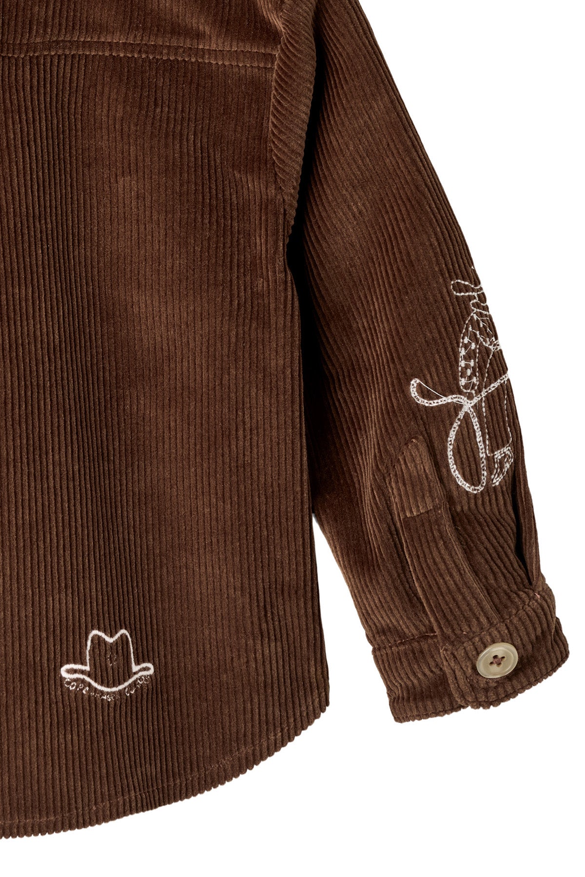 CORDUROY OVERSHIRT W. EMB.