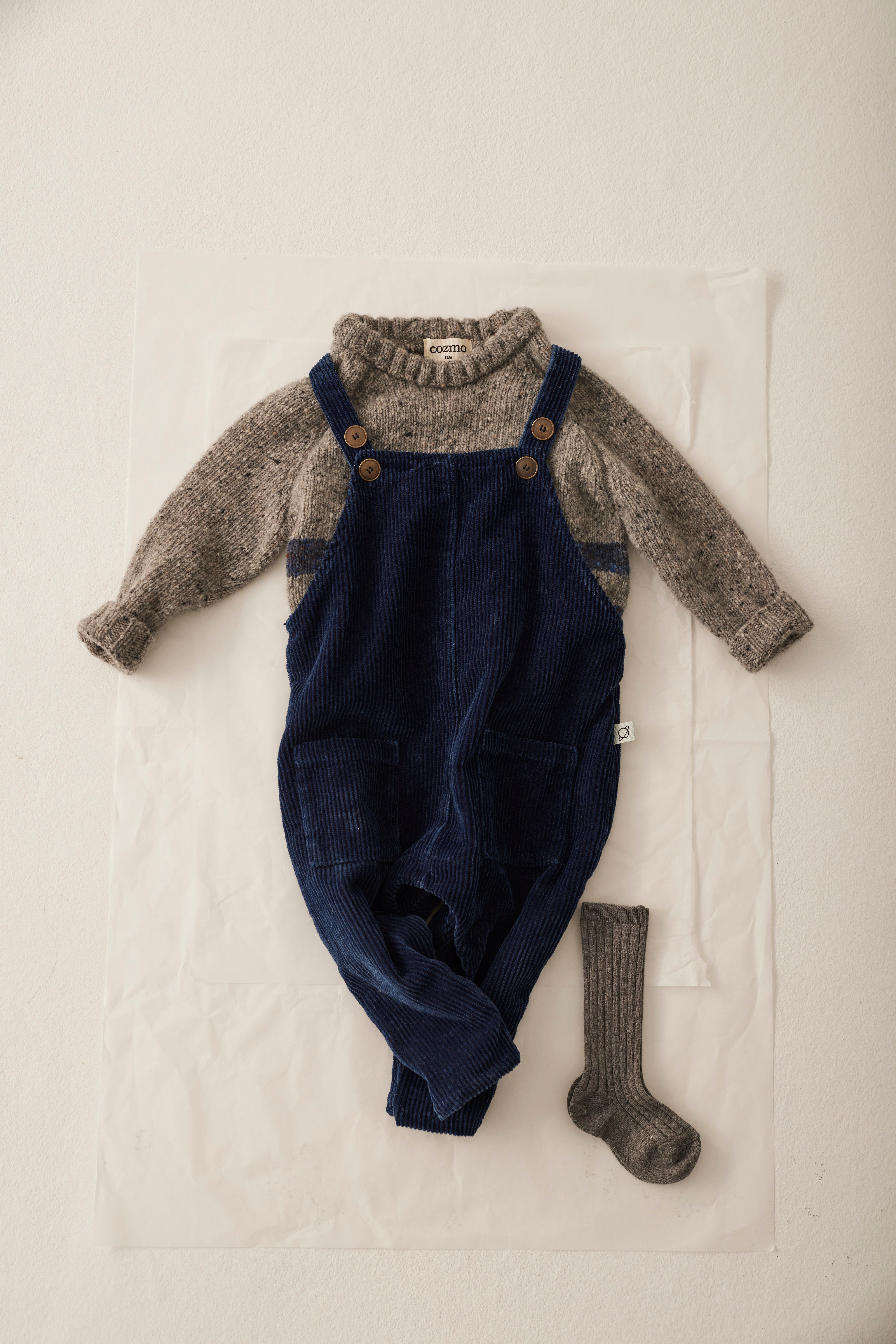 Denim Corduroy Baby Overalls