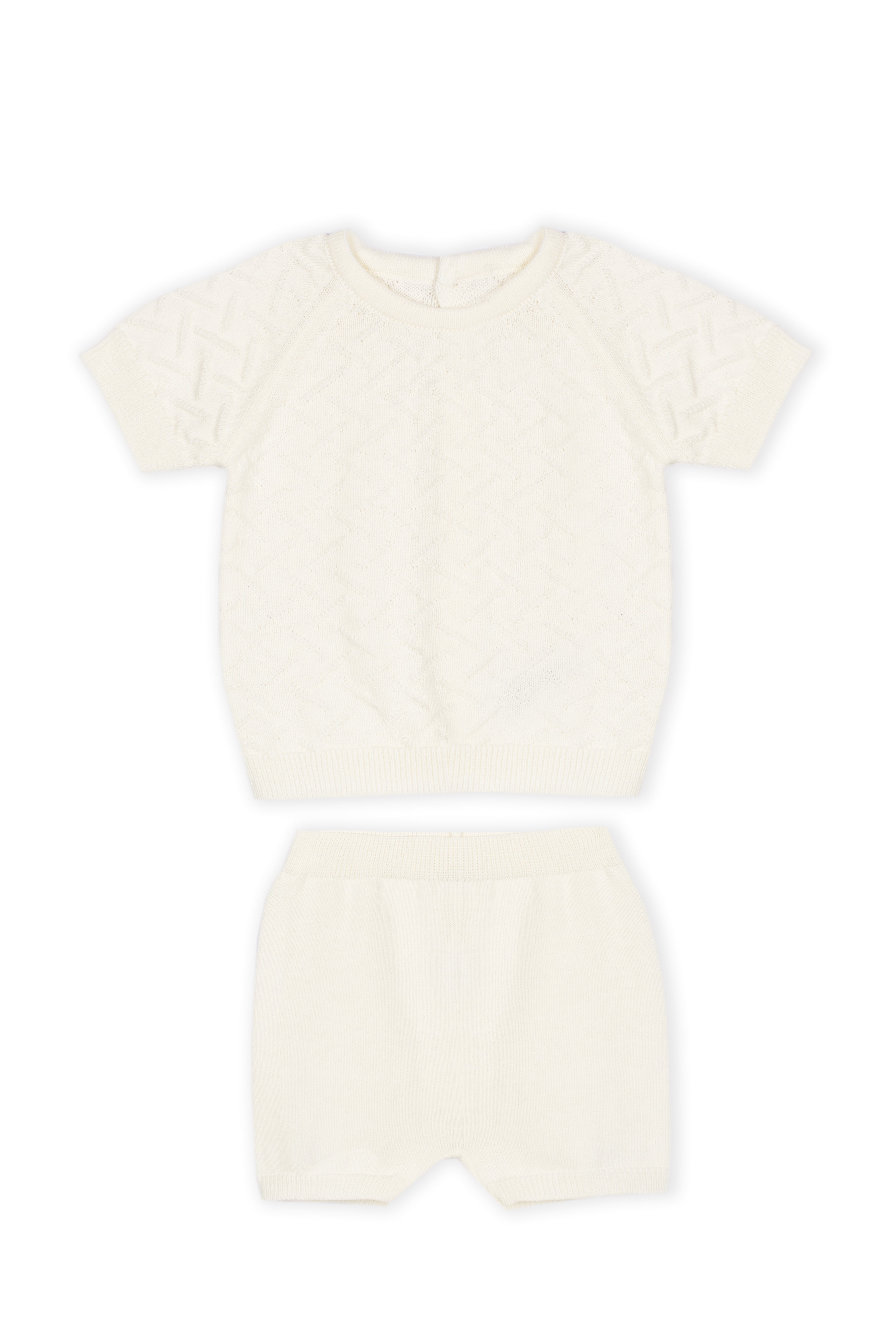 Set: Sweater Knit Top & Shorts